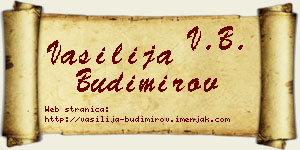 Vasilija Budimirov vizit kartica